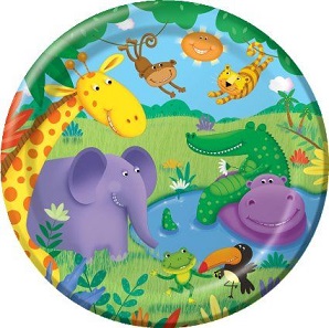 Jungle Buddies Dessert Plate